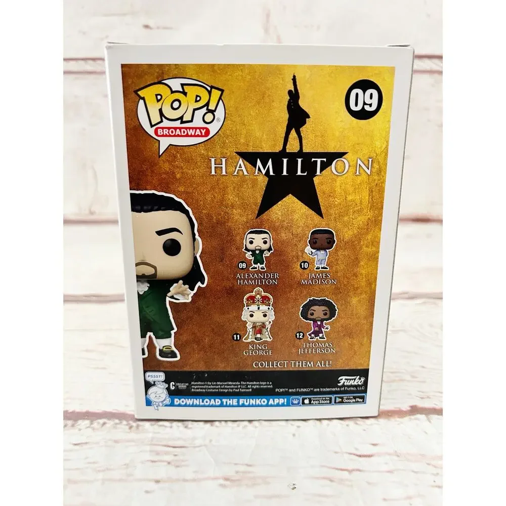 FUNKO POP Broadway Hamilton Alexander Hamilton 09 Green Suit Vinyl Figure